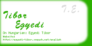 tibor egyedi business card